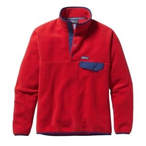Vintage Patagonia Synchilla Snap T pullover red XS